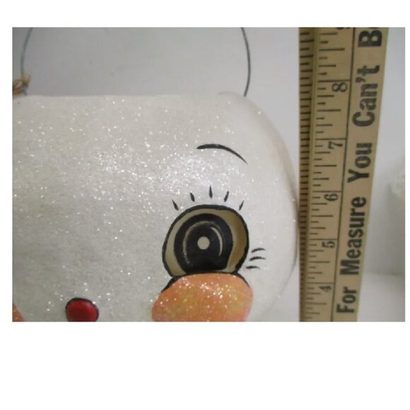 Johanna Parker Bethany Lowe Christmas Minty Beau Snow Glow Lantern Bucket - Picture 6 of 10